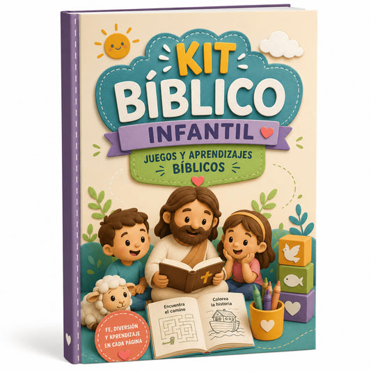 Kit Biblico Infantil - Juegos Y Aprendizajes Biblicos ❤️